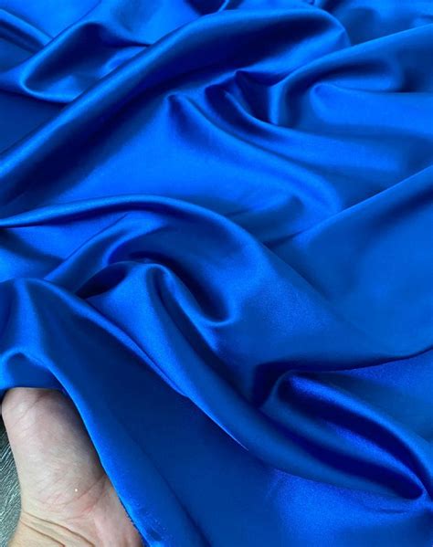 Royal Blue Stretch Silk Charmeuse Fabric Soie pour robes - Etsy Sénégal