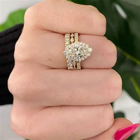 Camellia Diamond Halo Engagement Ring