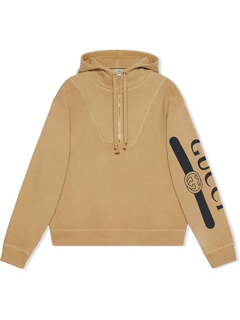 Gucci logo-print Hoodie - Farfetch