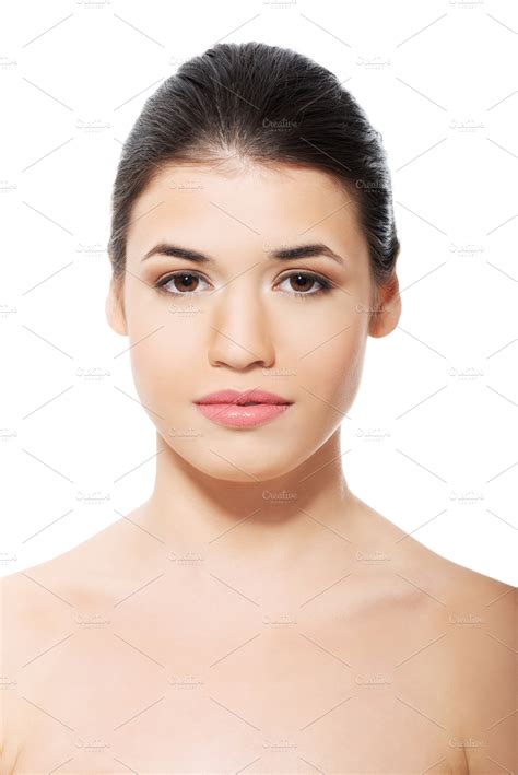 Portrait of nude beautiful woman. | High-Quality Beauty & Fashion Stock