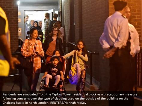 PPT - London tower blocks evacuated as 34 buildings fail fire tests