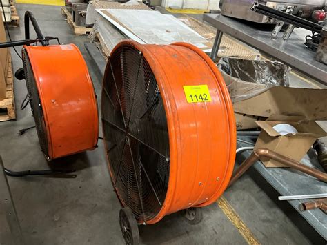[LOT] of (2) Air circulators, approx. 24" and 36" dia.