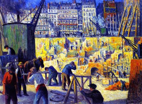 Building Site 1912 - Maximilien Luce Paintings