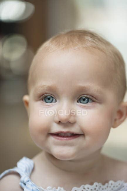 Baby Girl With Blue Eyes And Blonde Hair