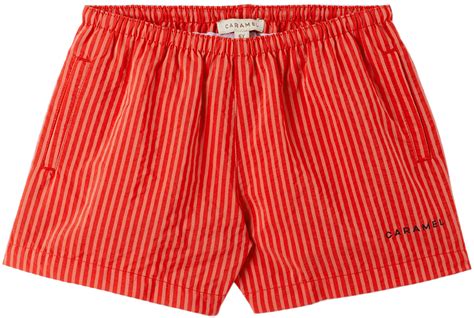 Caramel Kids Red Kohlrabi Swim Shorts