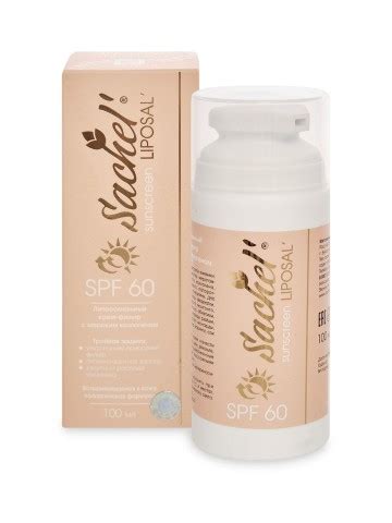 Купить Sachel, Липосомальный солнцезащитный крем (SPF 60), 100 мл ...