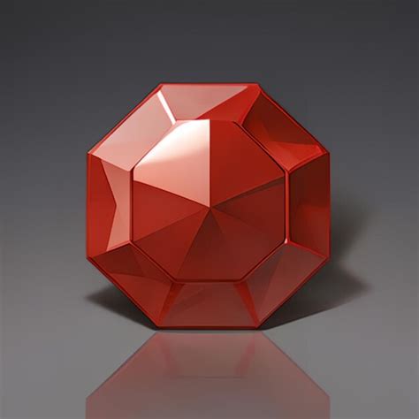 Premium AI Image | Red beryl gemstone for game ideas or jewelry model