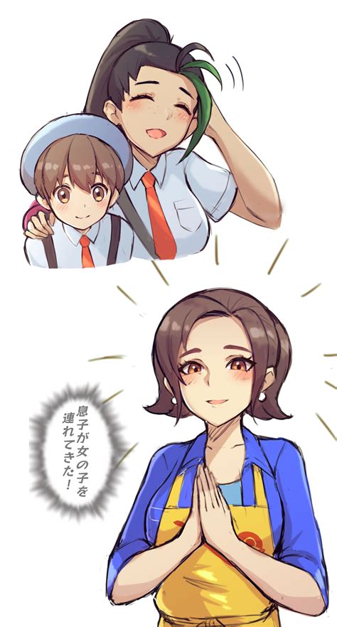 florian, nemona, and paldea mother (pokemon and 1 more) drawn by jo_an