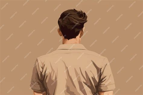 premium vector mans  view illustration