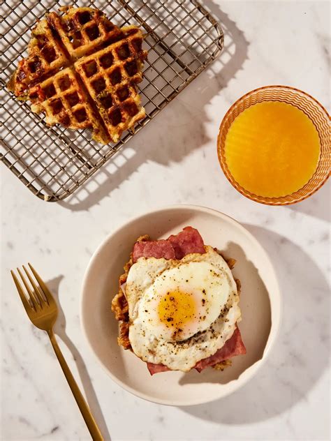 Leftover stuffing waffle egg sandwich | Video published by wyseguide