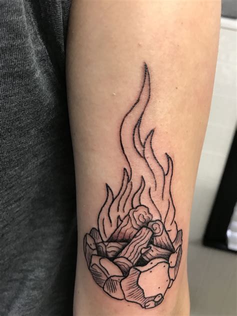 camp fire tattoo 8