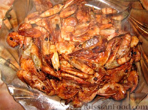 Креветки жареный, рецепты на RussianFood.com: 125 рецептов креветок жареных