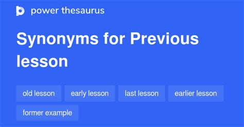 PREVIOUS LESSON Synonyms: 13 Similar Phrases