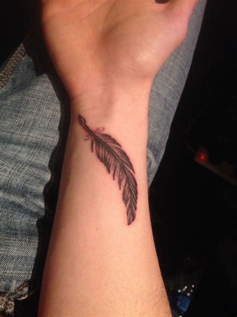 Wrist Feather Tattoos at Tattoo