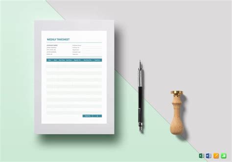 28+ Weekly Timesheet Templates – Free Sample, Example Format Download