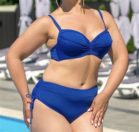 Купальник Роздільний Atlantik Beach Синій Батал — Купити Недорого на ...