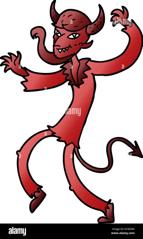 cartoon dancing devil stock vector image art alamy