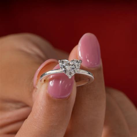 heart shaped diamond wedding ring 6