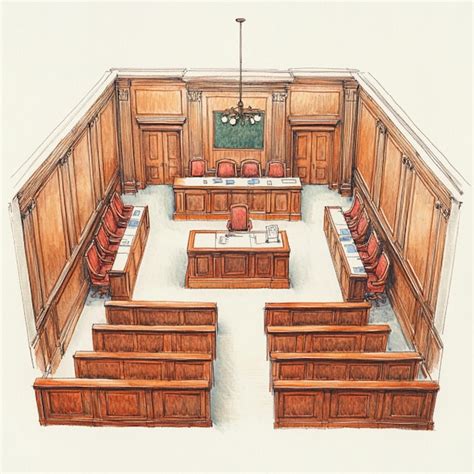 court structure drawing pictures