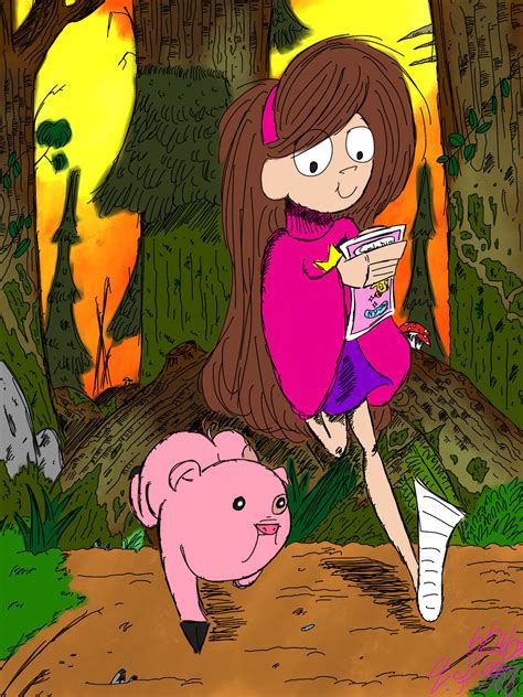 Mabel Pines and Waddles ( Gravity Falls ) by 1602jaw on DeviantArt