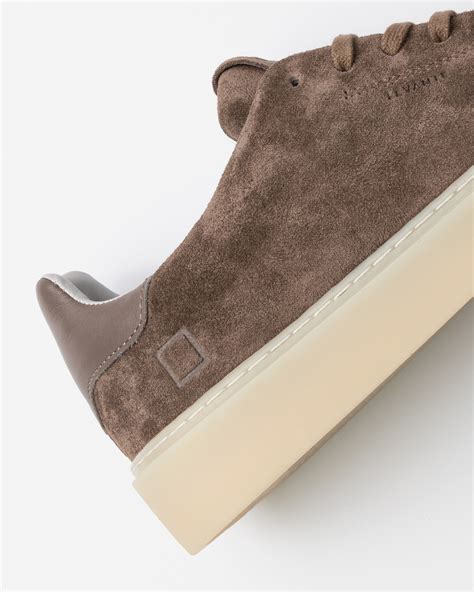 D.A.T.E. Sneakers LEVANTE SUEDE TAUPE | Date shoes