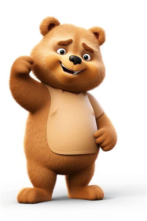 angry bear standing mammal cute  photo illustration rawpixel