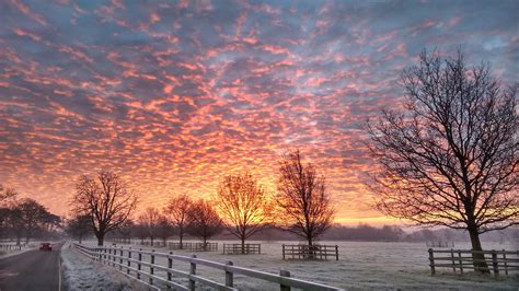 Uk Winter Morning Sunrise Wallpaper - Winter Sunrise Wallpaper Hd ...