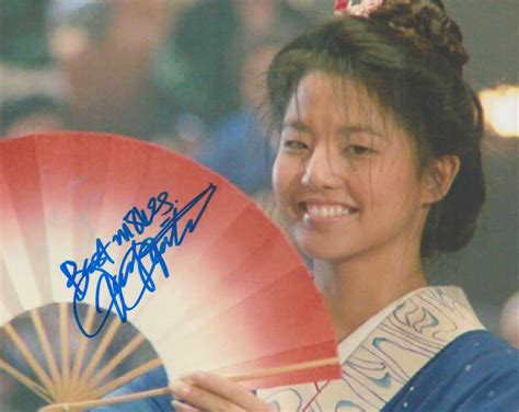 bid  tamlyn tomita signed karate kid ii  colour photo tamlyn