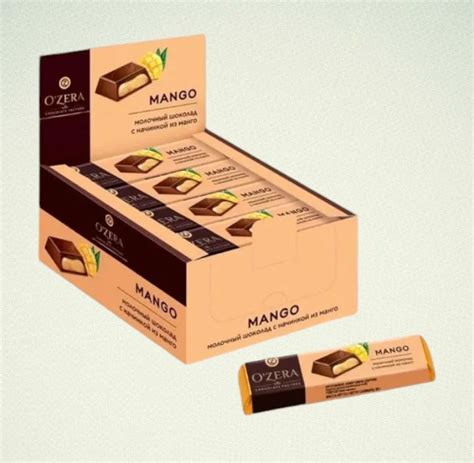 "OZera", шоколадный батончик Mango, 50 г (упаковка 20 шт.) KDV - купить ...