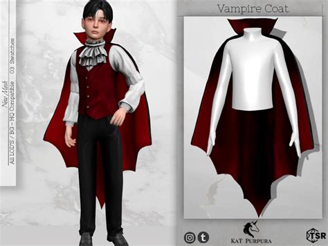 The Sims Resource | Vampire Coat