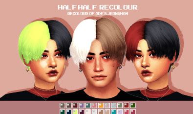 Sims 4 Split Dye Hair Cc Male - Infoupdate.org