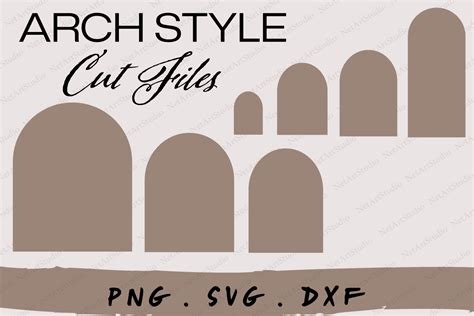 Arch Style Cut Files, Arch Template SVG Graphic by NetArtStudio ...
