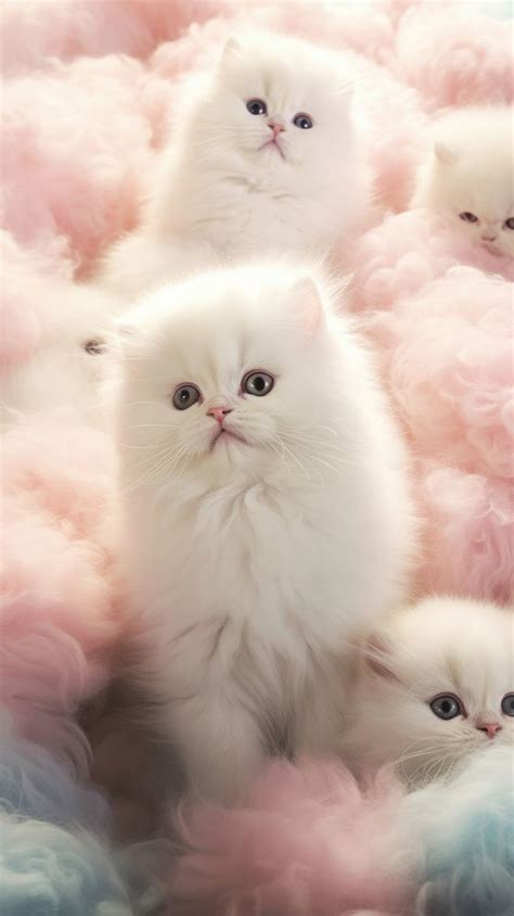 Fluffy pastel persian cat animal | Free Photo Illustration - rawpixel