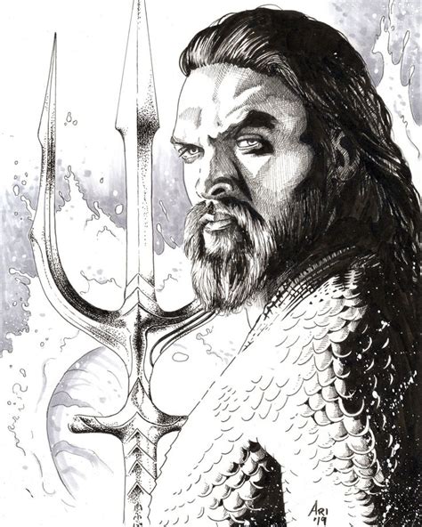 Aquaman pen sketch | Sketches, Drawings, Pen sketch