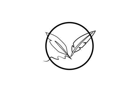 Outline-Retro Quill Pen Graphic by abimanyustudio · Creative Fabrica