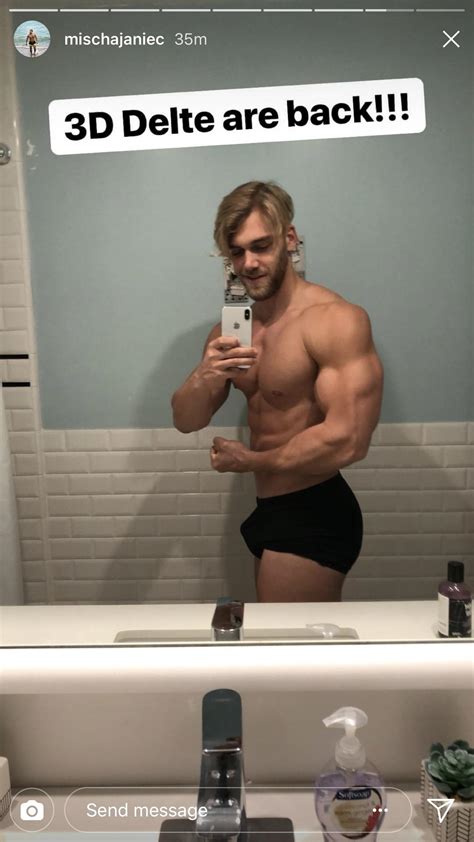 Mischa Janiec from his ig story (fitness guru) : r/celebritybulge