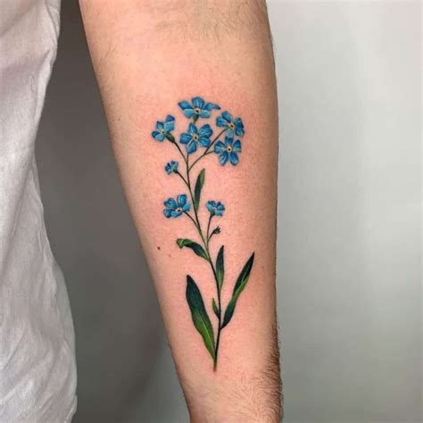 Forget Me Not Flowers Tattoo