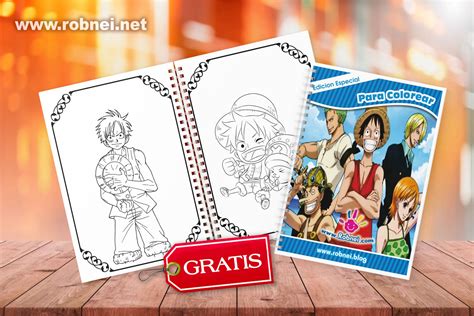 Libro para colorear de One Piece PDF - RobCrea