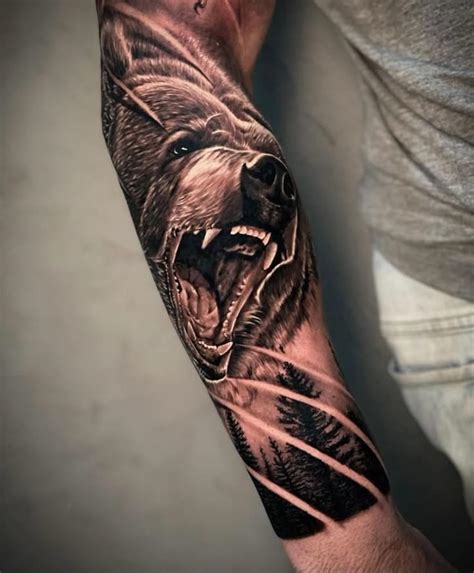 Tatuagem De Urso No Braço