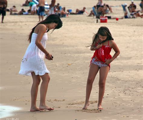 Girl Changing On Beach – Telegraph