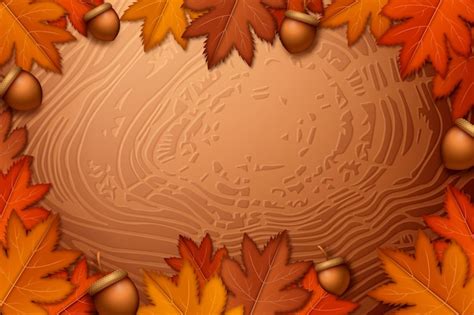 Free Vector | Fall wood background design