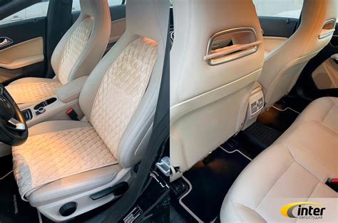 Mercedes-Benz CLA (C117) — накидки из алькантары на сиденья — AS-INTER ...