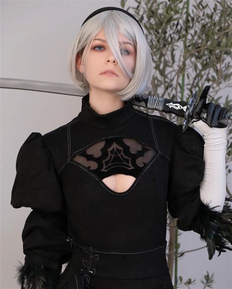 Aimi | New sword holding technique by 2B . . . . . . . #cosplay #
