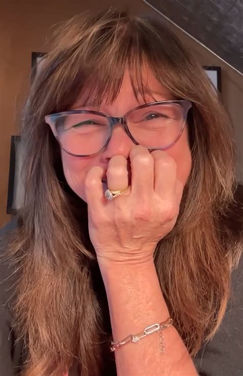 valerie bertinelli calls   haters   shows  gray hair