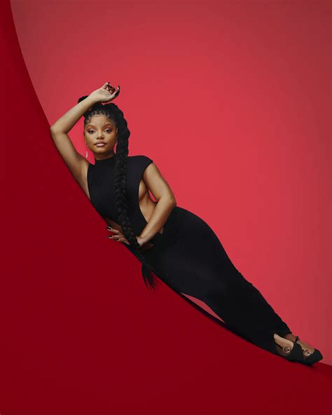 Halle Bailey Black Bra Photoshoot Glamour - Hot Celebs Home