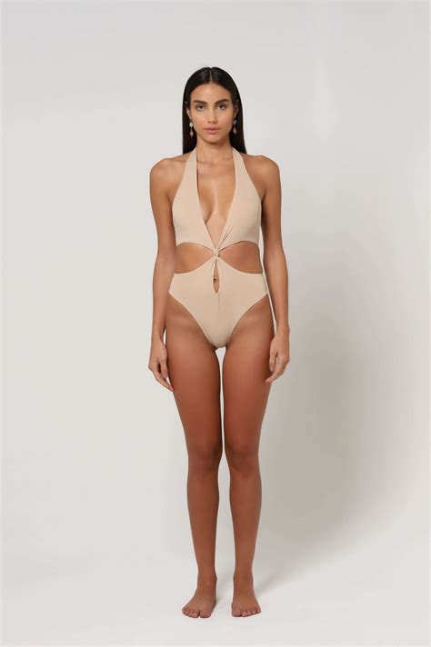 Eliana Nude One-Piece Bikini – Sleek, Sustainable Beachwear
