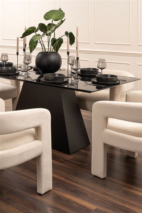 loretta black dining table