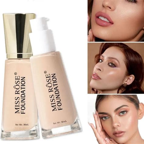 shop  rose foundation  flawless coverage glow missrose
