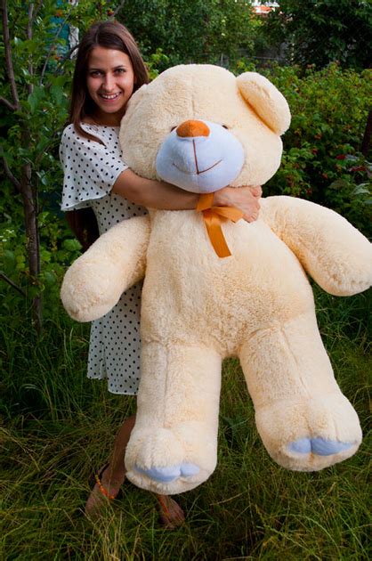 Плюшевий ведмедик Teddy Boom Веня 130 см кремовий – фото, відгуки ...