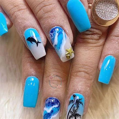 beach nails designs mekardo